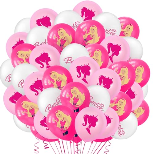 Prinzessin Deko Luftballons, 42 Stück Prinzessin Rosa Luftballons, Prinzessin Luftballon, Prinzessin Geburtstags Ballons, Party Dekorationen für Prinzessinnen, Geeignet für Dekoration Kinderpartys von YAXMME