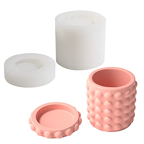 YBAAKZIIR Beton Pflanzer Formen Kerze Glas Silikon Form DIY Badezimmer Zubehör Set, Der Werkzeuge(SH0677) von YBAAKZIIR