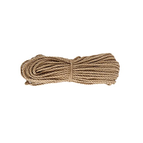 YBAAKZIIR Natürliches Vintage-Juteseil Schnurrolle Geflochte Manila-Seil, Juteseil, nautisches Seil, Multi-Utility-Sisal-Schnur-Seil, natürlich(20m) von YBAAKZIIR