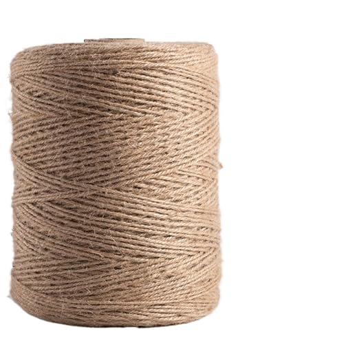 YBAAKZIIR Natürliches Vintage-Juteseil Schnurrolle Geflochte Natürliche Dicke Juteschnur, Starke natürliche Juteschnur for Floristik,(Jute Rope 3mm 10m) von YBAAKZIIR