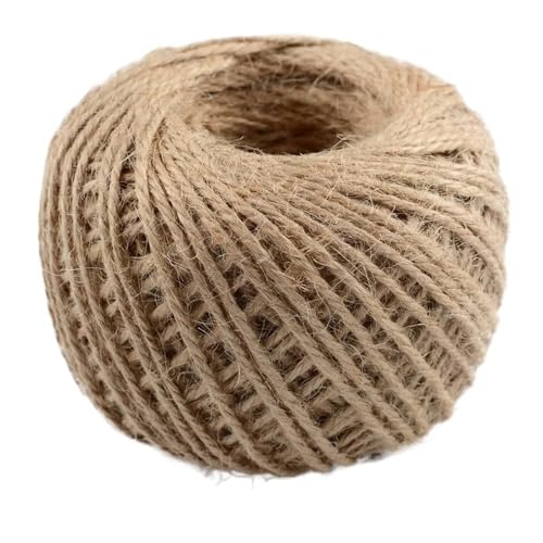 YBAAKZIIR Natürliches Vintage-Juteseil Schnurrolle Geflochte Natürliche Vintage Juteschnur, Rolle, geflochtene Juteschnur, Jute(2mm 30meters) von YBAAKZIIR