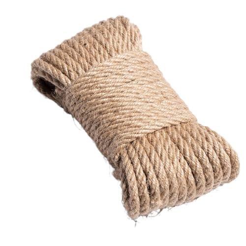 YBAAKZIIR Natürliches Vintage-Juteseil Schnurrolle Geflochte Natürliche Vintage Juteschnur, Rolle, geflochtene Juteschnur, Jute(5mm 5meters) von YBAAKZIIR