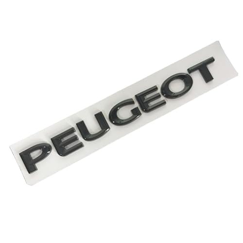 YCDSSM Auto Embleme für Peugeot 2008 2013-2019, Buchstaben Logo Abzeichen Aufkleber Sticker für Motorhaube Front Karosserie Kofferraum Heckklappen Tuning Styling Zubehör,Black-1.8 * 1.3 von YCDSSM