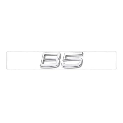 YCDSSM Auto Embleme für Volvo C30 2006-2013, Buchstaben Logo Abzeichen Aufkleber Sticker für Motorhaube Front Karosserie Kofferraum Heckklappen Tuning Styling Zubehör,B5-Silver von YCDSSM