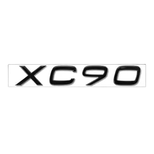 YCDSSM Auto Embleme für Volvo C30 2006-2013, Buchstaben Logo Abzeichen Aufkleber Sticker für Motorhaube Front Karosserie Kofferraum Heckklappen Tuning Styling Zubehör,XC90-Black von YCDSSM