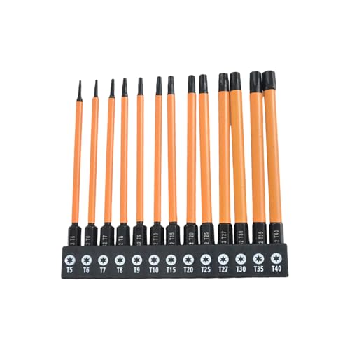 13pcs Auswirkungen Sechseckkopf Allen Schraubenschlüssel Bohrer Bit Set Auswirkungen Stahl Set Allen Key Sechs Bit Hexagon Shank von YCHUCH