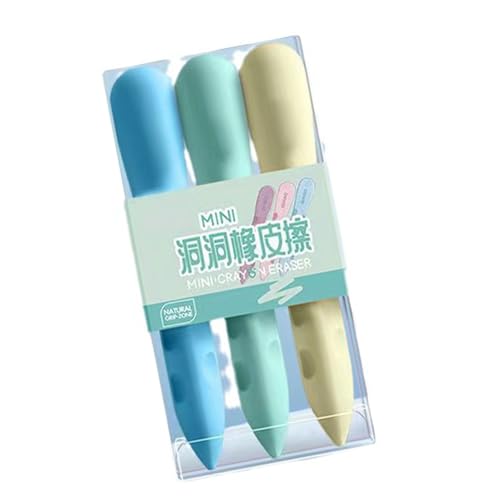 3 PCs/Set Bencil Eraser Back To School Radiergummi Gummi Radiergummi Radiergummi Weichgummis Belohnung Geschenk von YCHUCH