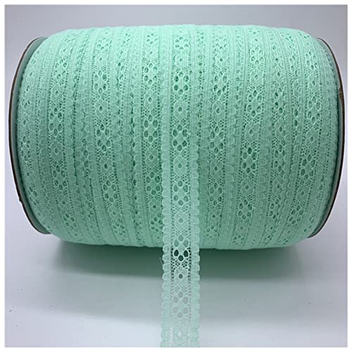 YCXMBH Spitzenband 5 Yards 20mm Spitze Band Handköpfe Bestickte Spitzenbesatz Band Handgemachte Spitzedekorationen DIY. Näher Stoff französischer Spitze Stoff Spitzenband Weiß(Cyan) von YCXMBH