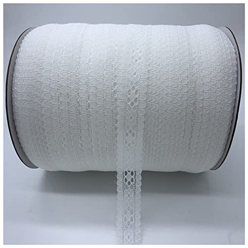 YCXMBH Spitzenband 5 Yards 20mm Spitze Band Handköpfe Bestickte Spitzenbesatz Band Handgemachte Spitzedekorationen DIY. Näher Stoff französischer Spitze Stoff Spitzenband Weiß(White) von YCXMBH