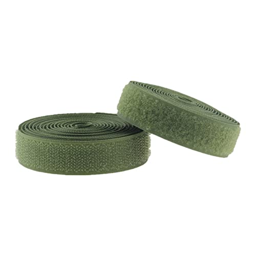 Gewebe Nähen Klettband for Aufnähen, 20 mm, nicht selbstklebender Nylon-Stoffverschluss(Army Green,20MM x 10Yard) von YDHSIKK