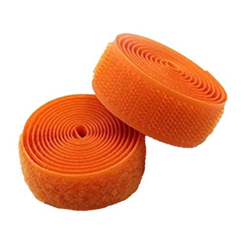 Gewebe Nähen Klettband for Aufnähen, 25 mm, nicht klebende Befestigungsstreifen for Stoff, Heimwerken, Heimtextilien(Orange,25MM x 5Yards) von YDHSIKK