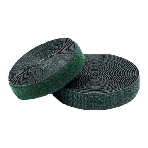 Gewebe Nähen Klettband for Aufnähen, 25 mm breit, nicht klebende Nylon-Stoffstreifen, Verschluss for Nähen von Kleidung und Schuhen(Dark Green,25MM x 5 Yards) von YDHSIKK