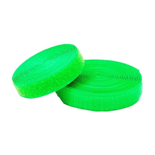 Gewebe Nähen Klettband for Aufnähen, 25 mm breit, nicht klebende Nylon-Stoffstreifen, Verschluss for Nähen von Kleidung und Schuhen(Fluorescent Green,25MM x 10 Yards) von YDHSIKK