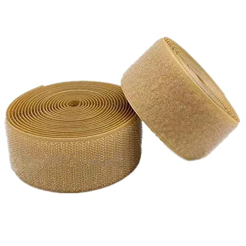 Gewebe Nähen Klettband for Aufnähen, 50 mm, nicht selbstklebende Nylonstreifen(Khaki,50MM x 10 Yards) von YDHSIKK