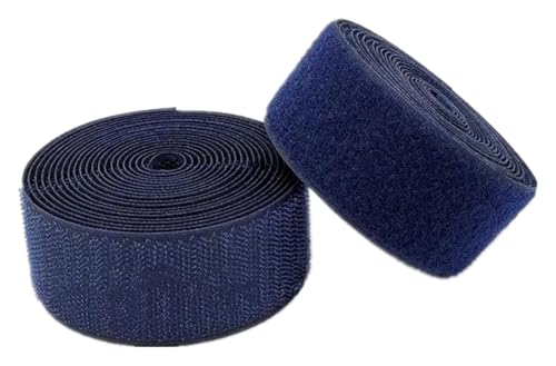 Gewebe Nähen Klettband for Aufnähen, 50 mm, nicht selbstklebende Nylonstreifen(Navy Blue,50MM x 2 Yards) von YDHSIKK