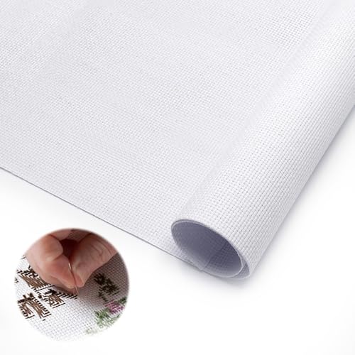 YDHfdc Kreuzstich Stoff Weiß 1,5 x 1 m Aida Stoff zum Sticken 14 Count Sticken Stoff Stickstoff zum Sticken Leinenstoff Meterware Stramin zum Sticken, Nähen, DIY, Basteln YDHfdc Kreuzstich Stoff Weiß 1,5 x 1 m Aida Stoff zum Sticken 14 Count Sticken Stoff Stickstoff zum Sticken Leinenstoff Meterware Stramin zum Sticken, Nähen, DIY, Basteln von YDHfdc