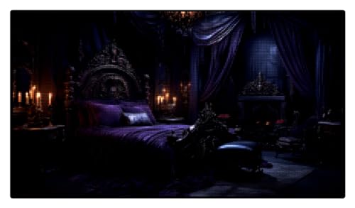 Gothic-Schlafzimmer kreuzstich set vorgedruckt anfanger kinder erwachsene 11ct stickbilder vorgedruckt kreuzstich set Cross Stitch Kit 40 × 50cm von YDLPUCEV