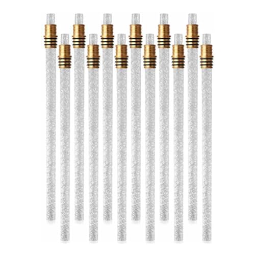 YDRCESMI 10pcs Weinflasche Brenner Docht Wicks Kit Fiberglas Ersatz Docht mit Messingbrennerdochtern für Handarbeit hausgemachte Torch Indoor Outdoor von YDRCESMI