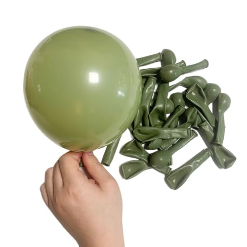 YDYAENIO 10/20/30 Stück Retro grüne Luftballons braun Haut Sand weiß Helium Ballon Party Hochzeit(10inch,COLOR1_10PCS) von YDYAENIO