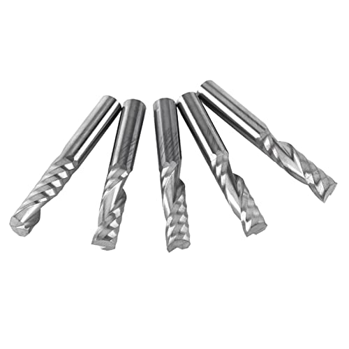 5 Stück 6 Mm Schaft, Wolframfräser, Schaftfräser, Einzelnut-Schaftfräser, Fräser, Schaftfräser, Alluminio, 6 Mm Down-Cut-Schaftfräser, Hartmetall-Schaftfräser-Bits, von YDuupxe