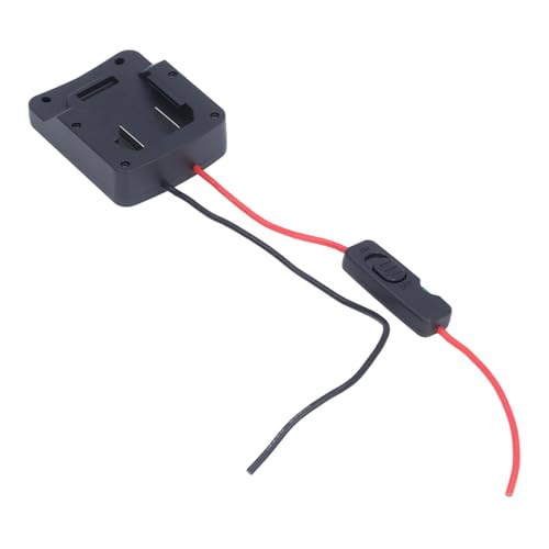 ABS-Akku-Adapter für Elektrowerkzeuge, Anwendbarer Akku für PARKSIDE X20V TEAM, 20-V-Akku-Adapter, Schalter, Sicherer Sitz für Lithium-Akku für Elektrofahrrad, RC-Spielzeug von YDuupxe