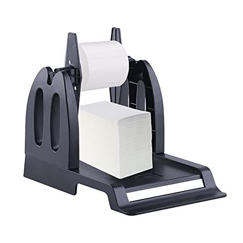 Thermo-Etikettenhalter für Rollen 23 X 15,5 X 15,5 Cm, Ständer für Desktop-Etikettendrucker, Zubehör für die Meisten Thermoetikettengrößen (BLACK) von YDuupxe