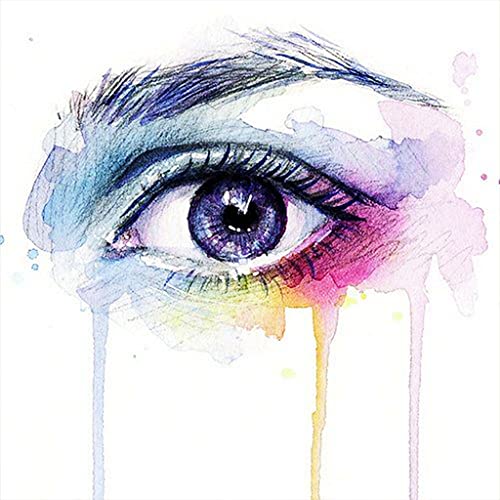 YEAUWILY Auge Diamond Painting 5D DIY Diamond Painting für Erwachsene Runder Steine Diamond Art für Zuhause Dekor Weihnachten (30x30cm) von YEAUWILY