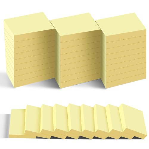 36 Blöcken Haftnotizen Kanariengelb 51 x 38 mm, Post Sticky Notes für Büro Zuhause Schule Sitzung, für Schule, Zuhause, Büro, 70 Blätter/Blöcken von YEECOK