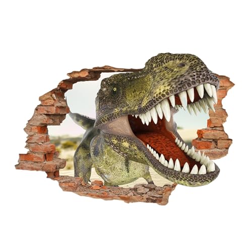 Wandtattoo Dinosaurier, 3D Kinderzimmer Wandtattoo Wandaufkleber Aufkleber Dino für Schlafzimmer Jugendzimmer Kinder Aufkleber Wandaufkleber DIY Wandsticker Geschenk Türaufkleber von YEELIKE