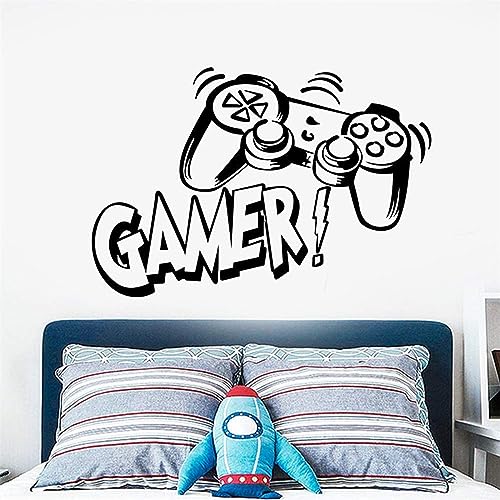 Wandtattoo Gamer Kinderzimmer Jugendzimmer GAMER Wandbild für Home Kunst Wandposter Schlafzimmer Deko Jugendliche Teenager Aufkleber Kinderzimmer Wohnkultur von YEELIKE