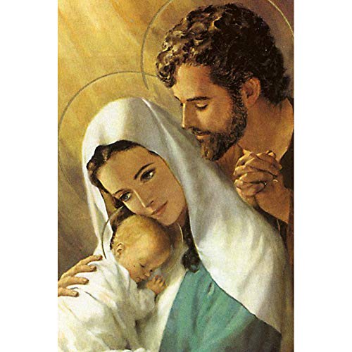 YEESAM ART Diamant Malerei Kits Vollbohrer, Kleines Kind Jesus Jungfrau Maria Familie 30x40 cm DIY 5D Diamond Painting Strass Stickerei für Zuhause Wand Und Wohnzimmer Dekor (Jesus 2) von YEESAM ART