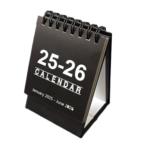 YEKIM 2025 Mini-Schreibtischkalender-Ornamente, Plan-Stanz-Notizblock, Jahreskalender, Monatskalender, Desktop-Ornamente von YEKIM