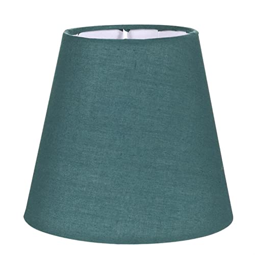 YELEMEABHB 1 Stück Tuch Lampenschirm Lampenschirm Kronleuchter Wandleuchte Zubehör Haushalt Hotellampe Lampenschirm(Deep Green) von YELEMEABHB