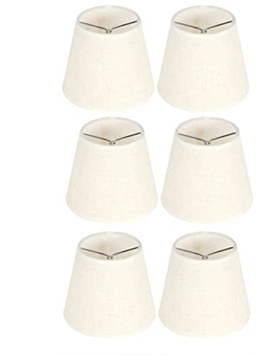 YELEMEABHB 6 stücke Nordic einfache Tuch Lampe Töne Kunstdekor Light Shade Lampenschirme for E14 Wandleuchte ChandelierLampshade Lampenschirm von YELEMEABHB