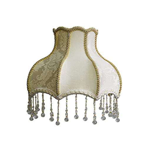 YELEMEABHB Europäische Heimatantike achteckige Royal Bell Lamp Shade European Floral Jacquard Tuch Retro Dekorative Lampenschirm for Wohnzimmer Lampenschirm von YELEMEABHB