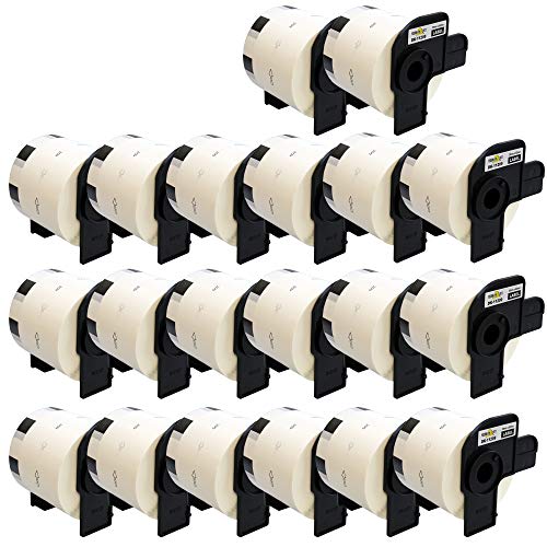 Yellow Yeti 20x DK-11209 29 x 62mm Adress-Etiketten kompatibel für Brother P-Touch QL-500 QL-570 QL-700 QL-710W QL-720NW QL-800 QL-810W QL-820NWB QL-1050 QL-1060N QL-1100 QL-1110NWB | 800 Stück/Rolle von YELLOW YETI