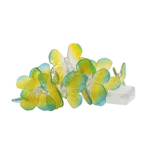 YENVWG LED-Lichterkette, bunte Schmetterling-Lichterkette, für Innen- und Außenbereich, dekorative LED-Deko-Lichter von YENVWG