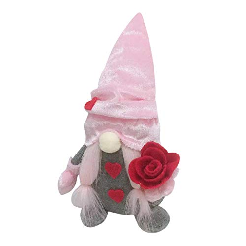 YENVWG Muttertag Herz Rose Blume Tomte Schwedische Nisse Skandinavischer Zwerg von YENVWG