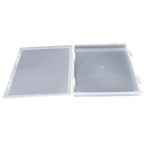 YENVWG Tragbare Aktenbox, transparente Dokumentenaufbewahrung für Hülle, tragbares Projekt für Papier, für Büro, Reisen, 30,5 x 20,3 cm von YENVWG