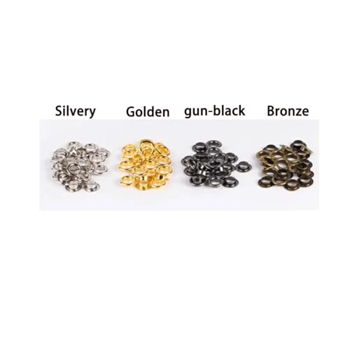 Reines Kupfer Chicken Eye Schnalle/Gürtel/Kleidung/Ledertasche Hohlniete Zubehör(Golden,20pcs 8mm) von YEPENG