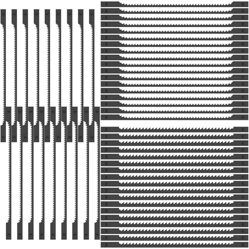 Dekupiersägeblätter aus SK5-Kohlenstoffstahl, 15/18/24 Zähne – Je 18 Blätter – Ideal für Holz, Kunststoff und weiche Metalle (3 inch/76,2mm - 54 teiliges set, 1 Stück) von YERENCY