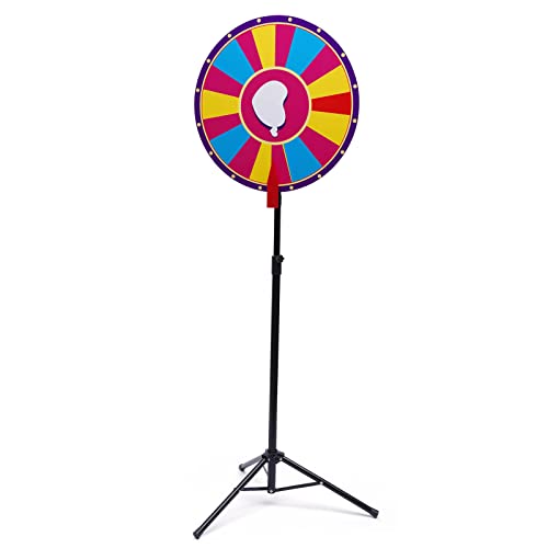 Das 60cm Glücksrad verfügt über ein flexibles, höhenverstellbares Dreibein-Preisrad Lucky Spin Game Wheel DIY Game Winning Wheel Manual Shake Wheel von YESTAIM