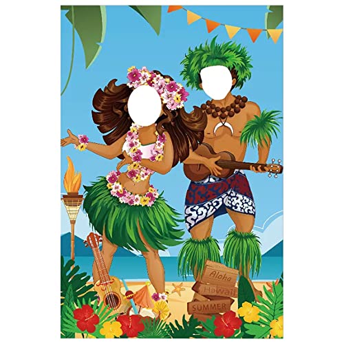 Luau Party Dekoration 150 x 100cm Hawaii Aloha Party Dekorationen Strand Banner Party Dekoration Drinnen Für Strand Pool Sommer Party Dekoration, Hawaii Tiki Luau Party Dekoration von YESTARTDS