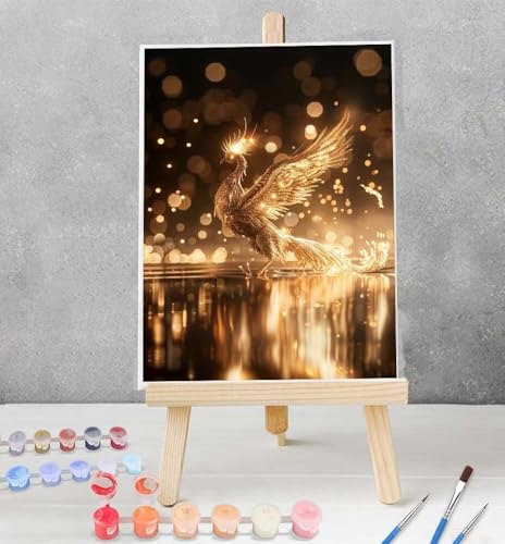 Malen Nach Zahlen Erwachsene Tier DIY Ölgemälde Leinwand Set mit 3 Pinsel und Acrylpigment für Frauen Deko Wohnzimmer Geburtstag Weihnachten Geschenk - Vogel 60x80CM Ohne Rahmen Model YEYUMEOZ4-R von YEYUMEOZ