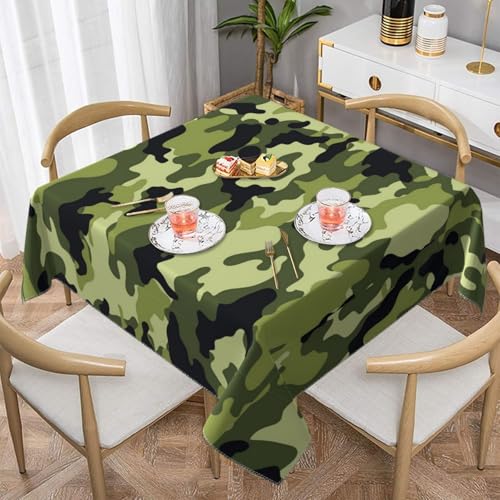 YFSGDLBN Tischdecke, bedruckt, Camouflage, Grün von YFSGDLBN