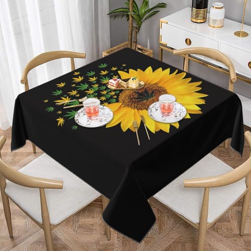 YFSGDLBN Tischdecke mit Sonnenblumen-Motiv, dekorativ von YFSGDLBN