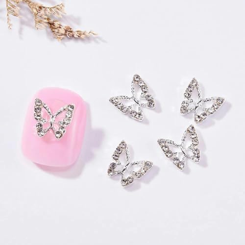 10/50 Stück Girlande Bowknot Perle Zirkon Nail Art Charms Strass Weihnachtskranz Design Kristalle Schmuck Nail Art Dekoration-21 (10 Stück) von YFSHC