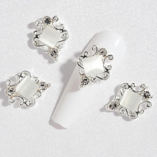 10/50 Stück Girlande Bowknot Perle Zirkon Nail Art Charms Strass Weihnachtskranz Design Kristalle Schmuck Nail Art Dekoration-7 (10 Stück) von YFSHC