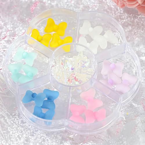 10/50 Stück Girlande Bowknot Perle Zirkon Nail Art Charms Strass Weihnachtskranz Design Kristalle Schmuck Nail Art Dekoration-ZCF076-06 von YFSHC