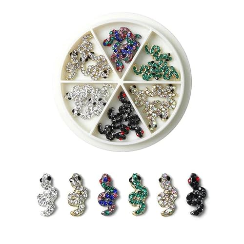 10/50 Stück Girlande Bowknot Perle Zirkon Nail Art Charms Strass Weihnachtskranz Design Kristalle Schmuck Nail Art Dekoration-ZP175-07 von YFSHC